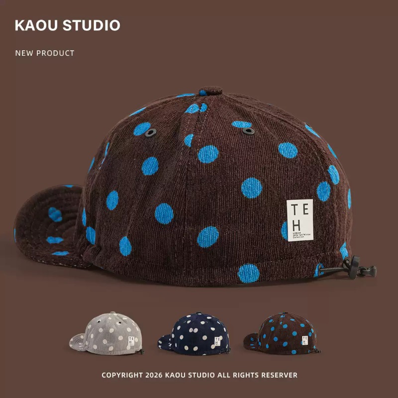 Unisex Polka Dot Corduroy Base - огляд і ціна Corduroy Cap 5 Panel