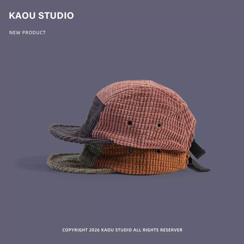 Color Block Patchwork Corduroy - огляд і ціна Corduroy Cap 5 Panel